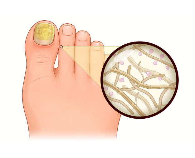 Foot care illustration